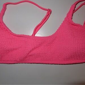 Kulani kini Pink Textured Women's bikini set
